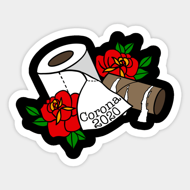 Toilet paper crisis Sticker by C_Dubya_Dawg